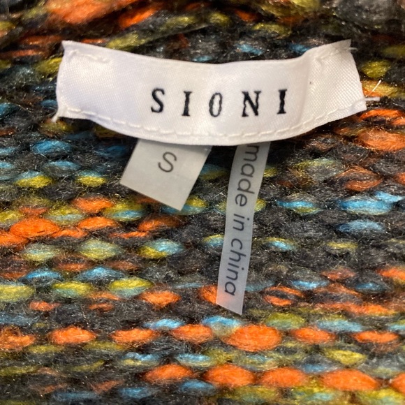 ☘️SIONA Multi Stitch Colored Hooded Cardigan - Picture 3 of 5